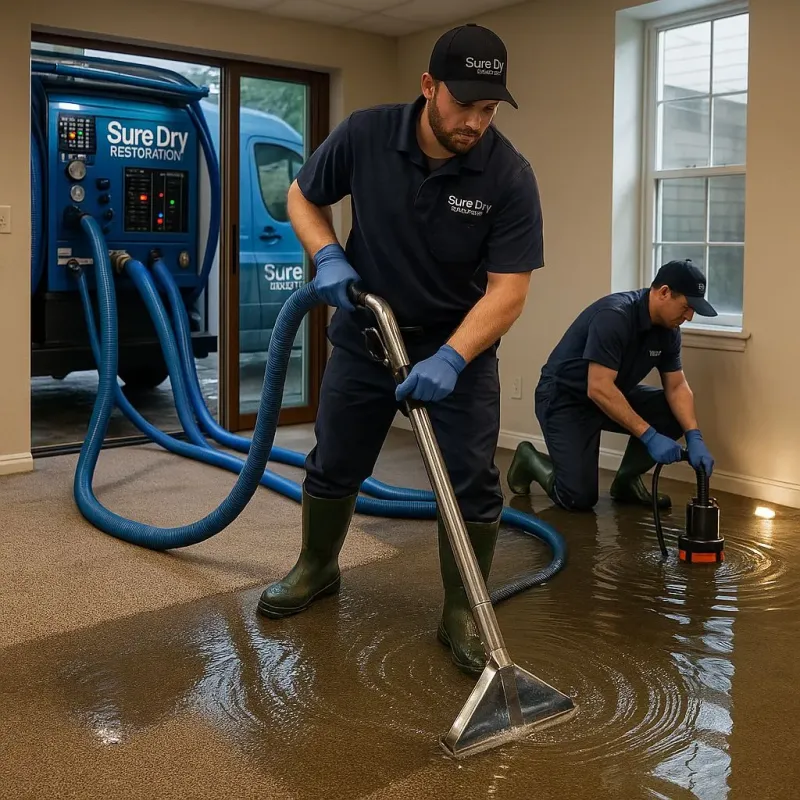 Water Extraction and Removal process in Somerville, TX
